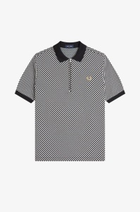 FRED PERRY M2399 102 CHEGUERBOARD MAJICA