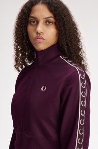 FRED PERRY J3120 37C CROPPED JAKNA PLUM