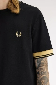 FRED PERRY M2396 90A CUFT MAJICA BLACKC