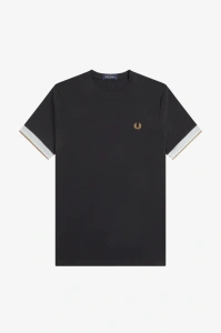 FRED PERRY M2396 R88 CUFT MAJICA BLACK
