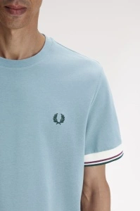 FRED PERRY M2396 Z20 CUFT MAJICA SBLUE