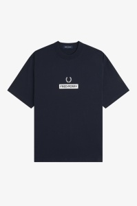 FRED PERRY GRAPHIC MAJICA NAVY