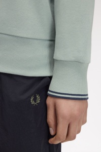FRED PERRY M3574 71C HALF ZIP DUKS SBLUE