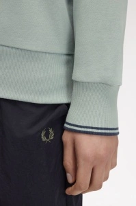 FRED PERRY M3574 71C HALF ZIP DUKS SBLUE
