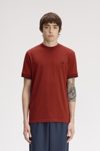 FRED PERRY M3438 28C MESH MAJICA BRANDY