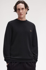 FRED PERRY K1309 102 PIKE DŽEMPER BLK