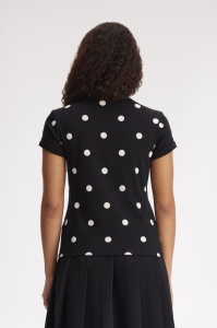 FRED PERRY SG3104 102 POLKA DOT MAJICA BLACK