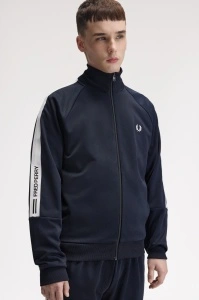 FRED PERRY J3301 608 PRINT JAKNA NAVY