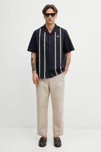 FRED PERRY M2430 608 PRINT KOŠULJA NAVY