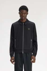 FRED PERRY J3308 102 TAPE TRACK JAKNA BLACK