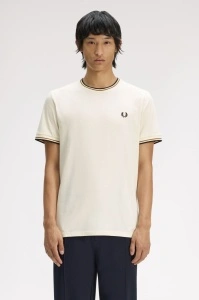 FRED PERRY M1588 79B TWIN MAJICA ECRUDCB