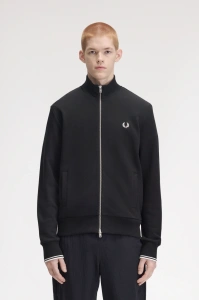 FRED PERRY ZIPTHROUGH DUKS BLACK