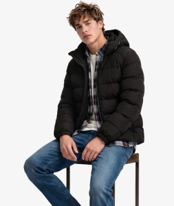 SUPERDRY M5011905_16A PUFFER JAKNA BLACK