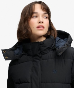 SUPERDRY W5012207A 02A PUFFER ŽENSKA JAKNA BLACK