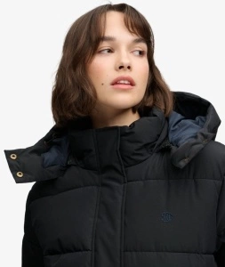 SUPERDRY W5012207A 02A PUFFER ŽENSKA JAKNA BLACK