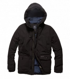 VINTAGE INDUSTRIES HAWKER PARKA BLK