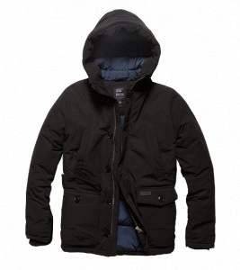 VINTAGE INDUSTRIES HAWKER PARKA BLK