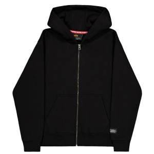 ALPHA INDUSTRIES 258342 03 LABEL DUKS ZIP BACK PRINT BLACK