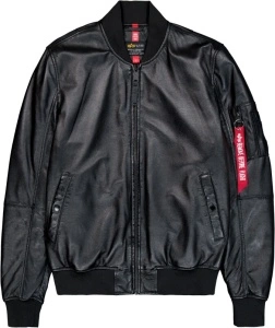 ALPHA INDUSTRIES MA1 KOŽNA JAKNA BLACK