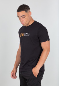 ALPHA INDUSTRIES  118502 03 MAJICA ALPHA INDUSTRIES LABEL T BLACK