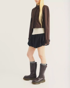 DR. MARTENS 43156200 BUZZ Hi CIZME DARK BROWN