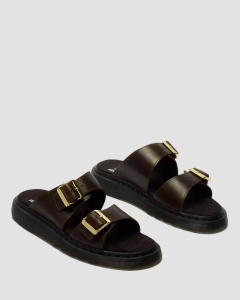 DR. MARTENS JOSEF SLIDE PAPUČE OLIVE DM42328300