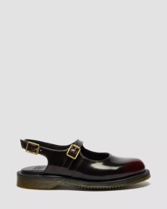 DR. MARTENS MEDALINE MARY JANE CIPELE CHERRY RED