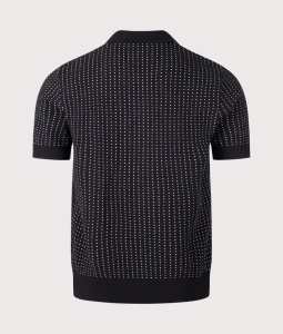 FRED PERRY K3307 102 BOUCLE DOT MAJICA BLACK