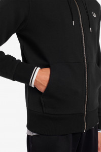 FRED PERRY DUKS ZIP KAP BLK 198 J7536 198
