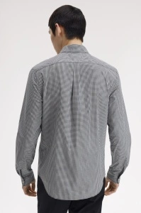 FRED PERRY M2436 102 GINGHAM KOSULJA BLK