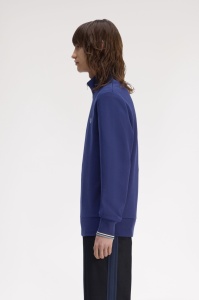 FRED PERRY M3574 48A HALF ZIP DUKS FNAVY