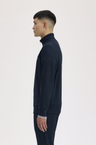 FRED PERRY M3574 608 HALF ZIP DUKS NAVY