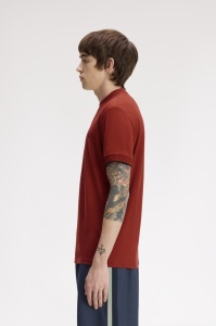 FRED PERRY M3438 28C MESH MAJICA BRANDY
