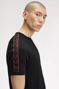 FRED PERRY M4613 50C RINGER MAJICA BLACK