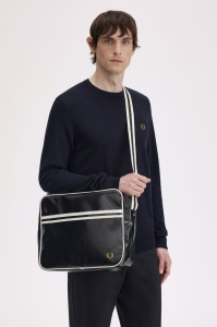 FRED PERRY L8257 D57 SHOULDER TORBA BLACKEC