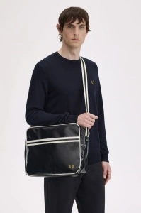 FRED PERRY L8257 D57 SHOULDER TORBA BLACKEC