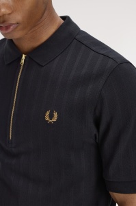 FRED PERRY M2382 102 STRIPE MAJICA BLACK