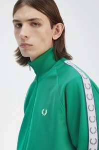 FRED PERRY TJ4620 X87 TAPED JAKNA LGREEN