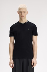 FRED PERRY TWIN MAJICA BLKELWG