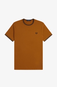 FRED PERRY M1588 88B TWIN MAJICA DCARAMEL