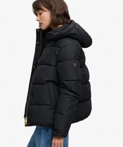 SUPERDRY W5012207A 02A PUFFER ŽENSKA JAKNA BLACK
