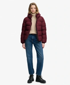 SUPERDRY W5011996_1KD PUFFER ŽENSKA JAKNA PORT RED