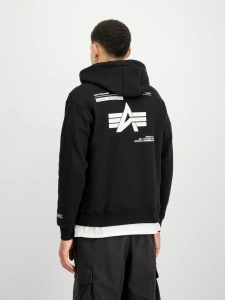 ALPHA INDUSTRIES 258342 03 LABEL DUKS ZIP BACK PRINT BLACK