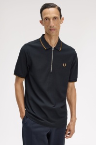 FRED PERRY M2480 102 CREPE POLOZIP MAJICA