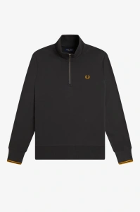 FRED PERRY M3574 85C HALF ZIP DUKS AGREYG