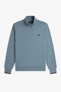 FRED PERRY M3574 Z56 HALF ZIP DUKS BLUE