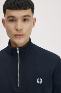 FRED PERRY M3574 608 HALF ZIP DUKS NAVY
