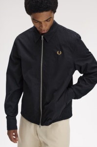 FRED PERRY M2428 102 KOŠULJA ZIP BLACK