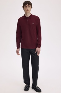 FRED PERRY M6006 597 LONG MAJICA OXBLOOD