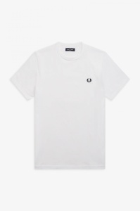 FRED PERRY M3519 100 RINGER MAJICA WHITE